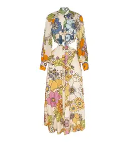 Alemais Farrah Cut Out Midi Dress Multi Size 14 for rent on The Volte - image 2