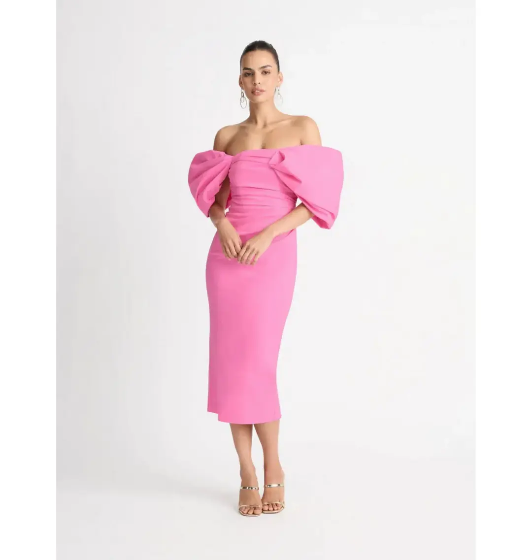 Sheike Ever After Midi Dress Pink Size 14 for rent on The Volte - main image