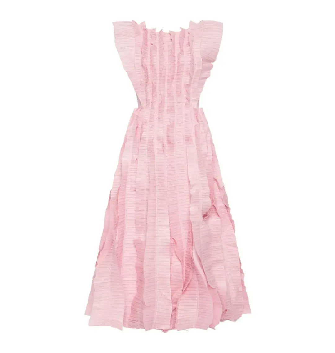 Aje Hybrid Midi Dress Rose Pink Size 16 for rent on The Volte - main image