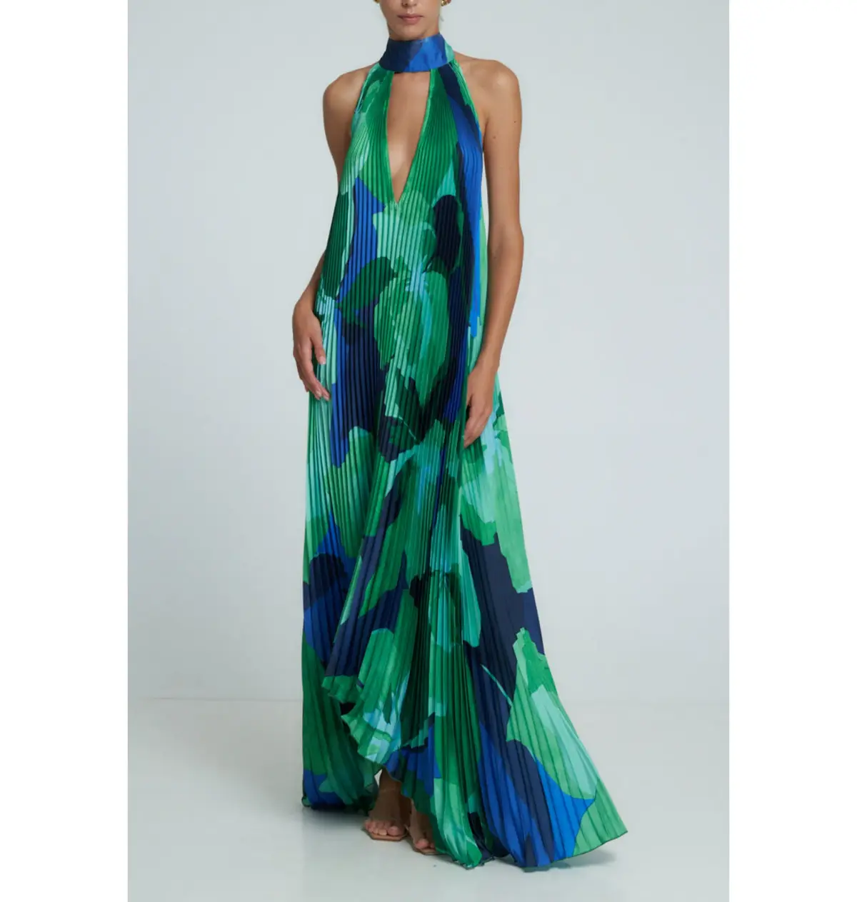 L'Idee Opera Gown Capri Green Size AU 8 - Image 1