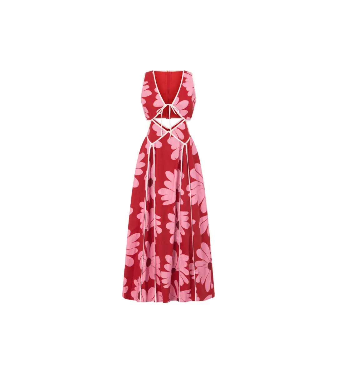 Sabo Calandra Dress Daisy Red Size 10 for rent on The Volte - main image