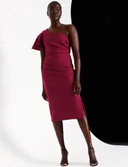 Wayne Cooper Crimson Midi Dress Size AU 10 for rent on The Volte - image 1