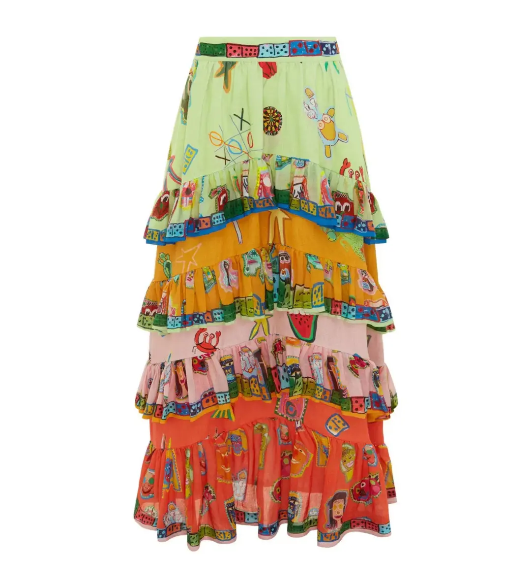 Alemais Players Skirt Size 10 and Oceane Silk Scarf O/S for rent on The Volte - main image