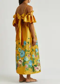 Alemais Dana Midi Dress in Marigold Size 8 for rent on The Volte - image 3