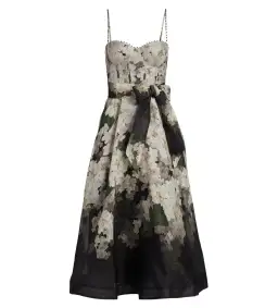 Zimmermann Balance Picnic Dress in Black Hydrangea Size 2/ AU 12 for rent on The Volte - image 3