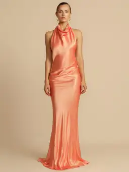 Arcina Ori Gaia Dress Papaya Size M / AU 10 for rent on The Volte - image 1