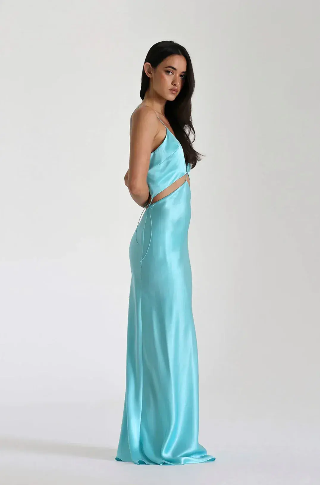 Natalie Rolt Turquoise Iris Gown Size 1 / AU 8 for rent on The Volte - main image