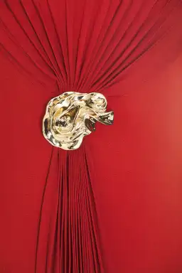 Acler Whitnell Midi Dress Burgundy Size 10 for rent on The Volte - image 2