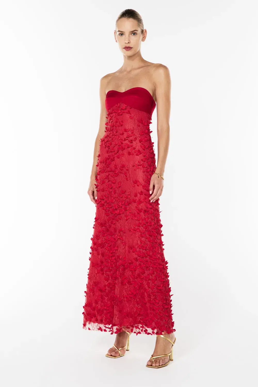 Manning Cartell Enchantment Balconette Maxi Dress Scarlet Red Size 8 - Image 2