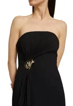 Acler Whitnell Bandeau Midi Black Dress Size AU 8 for rent on The Volte - image 3