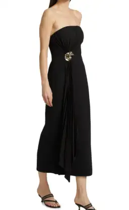 Acler Whitnell Bandeau Midi Black Dress Size AU 8 for rent on The Volte - image 4