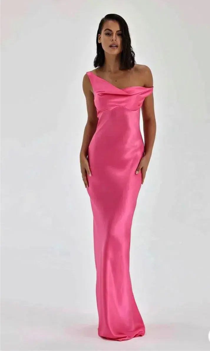 Natalie Rolt Monika Gown Maxi Pink Size AU 8 for rent on The Volte - main image