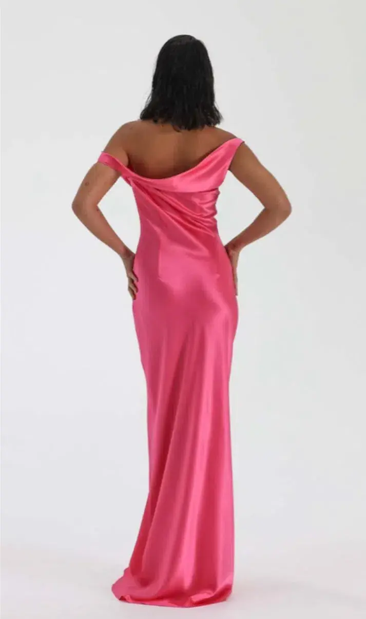 Natalie Rolt Monika Gown Maxi Pink Size AU 8 for rent on The Volte - main image