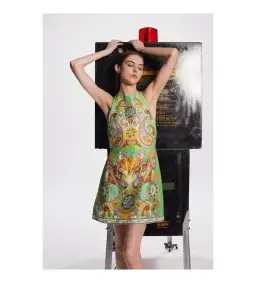 Alemais Pinball Print Mini Dress Multi Size AU 10 for rent on The Volte - image 2