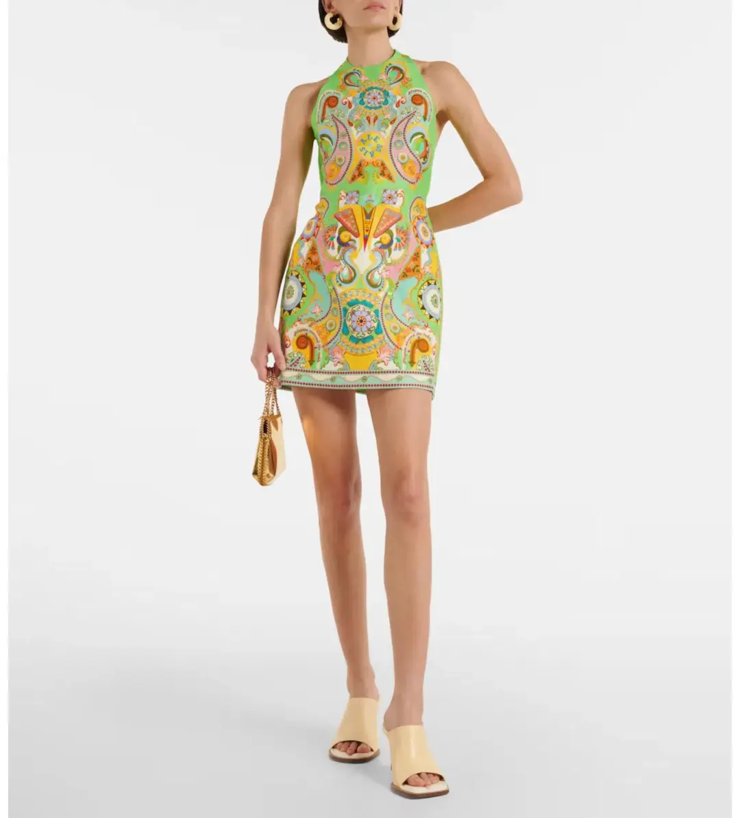 Alemais Pinball Print Mini Dress Multi Size AU 10 for rent on The Volte - main image