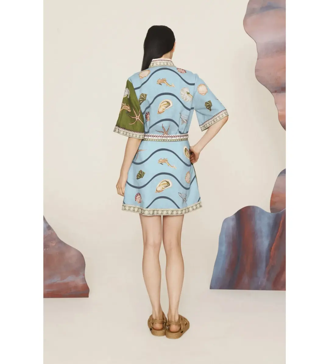 Alemais Bath House Mini Dress Size AU 8 for rent on The Volte - main image