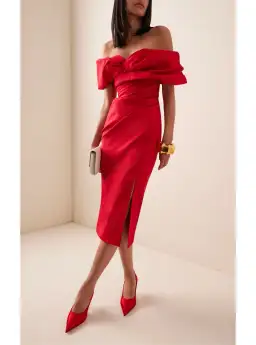 Rachel Gilbert Gia Midi Dress Red 3 / AU 12 for rent on The Volte - image 1
