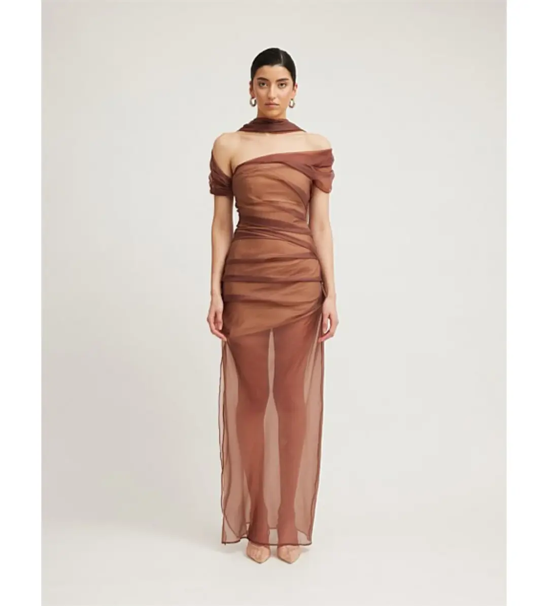 Tojha Marceline Dress in Latte Size 8 for rent on The Volte - main image