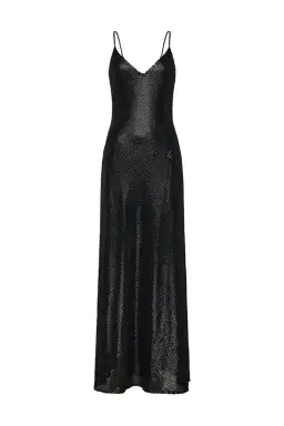 Manning Cartell High Voltage Slip Maxi Dress Black Size 10 for rent on The Volte - image 5