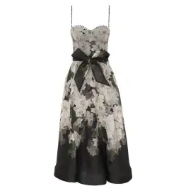Zimmermann Balance Picnic Dress in Black Hydrangea 1 / AU 10 for rent on The Volte - image 3