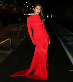 Effie Kats Monaco Gown Red Size 8 for rent on The Volte - image 1