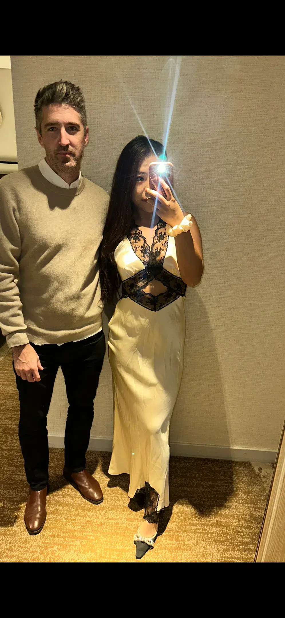 Sir The Label Aries Cut Out Gown – Cream, Size 8 for rent on The Volte - main image