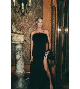 Rachel Gilbert Linc Gown Black Size 2/AU 10 for rent on The Volte - image 1