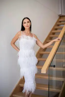 Rachel Gilbert Frenchy Dress White 2/ AU 10 for rent on The Volte - image 1