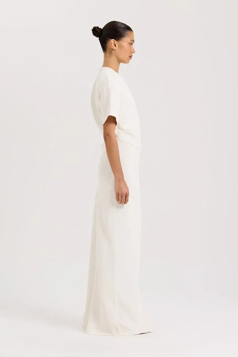 Henne Avila Maxi Gown White Size 10 for rent on The Volte - main image