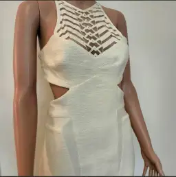 Manning Cartell Siamiese Twins Midi Dress Cream Size 10 for rent on The Volte - image 2