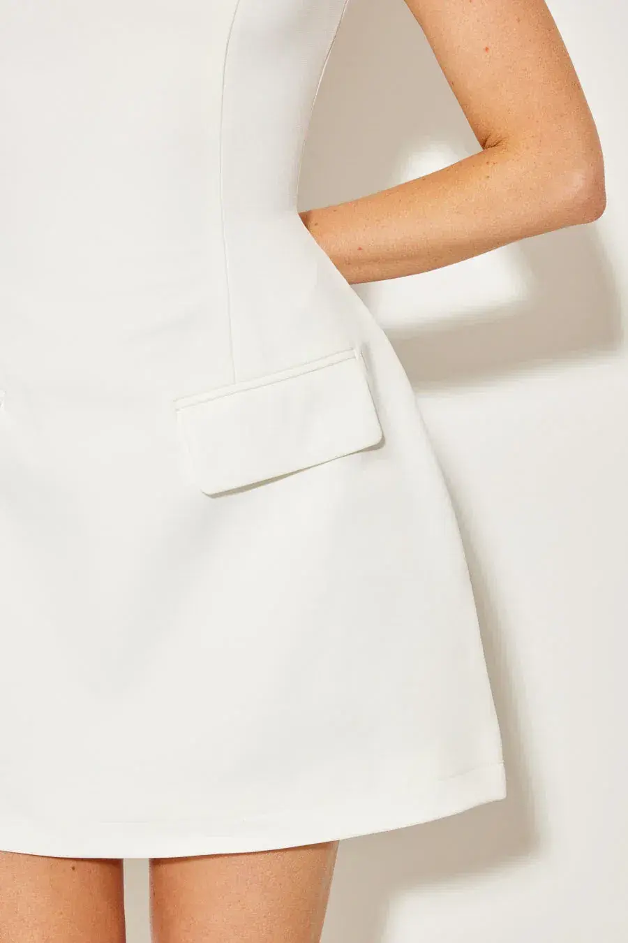 Odd Muse The Ultimate Muse Cap Sleeve Mini Dress White Size AU 12 for rent on The Volte - main image