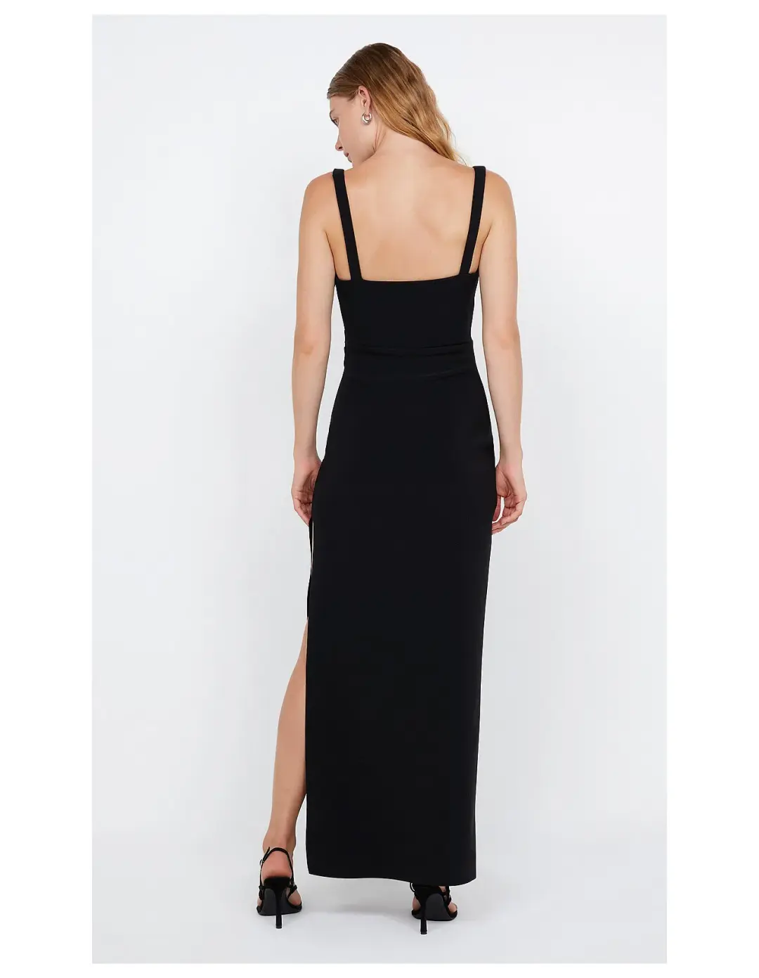 Bec and Bridge Leora Tuck Maxi Dress Black Size 10 for rent on The Volte - main image