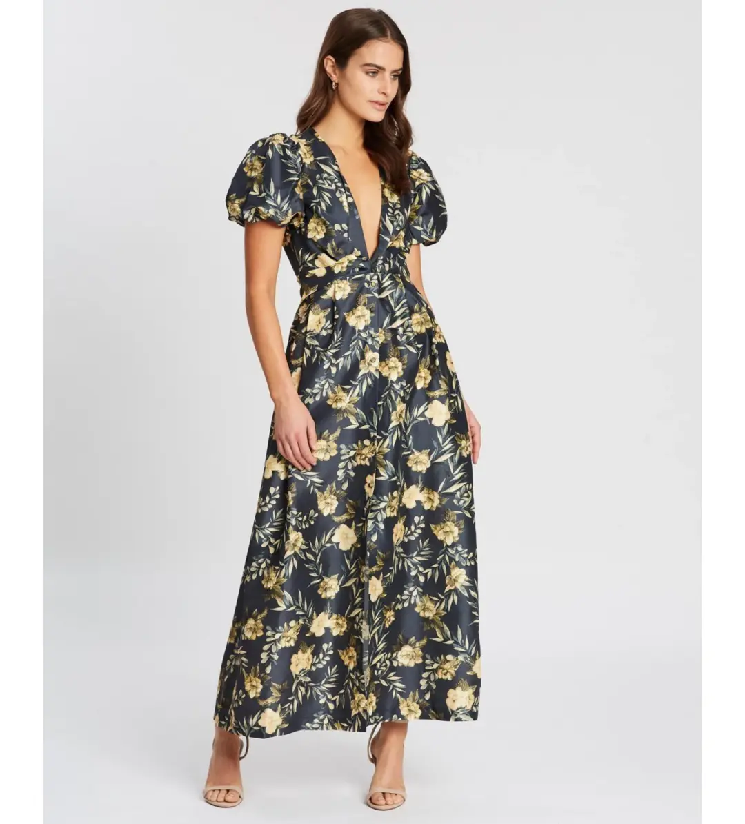 Sir The Label Silk Maxi Dress in Carmen Floral Print Size 2 / AU 10 for rent on The Volte - main image