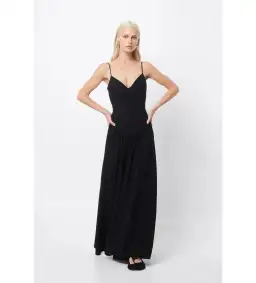 Mossman Common Ground Maxi Dress Black Size AU 12 for rent on The Volte - image 1