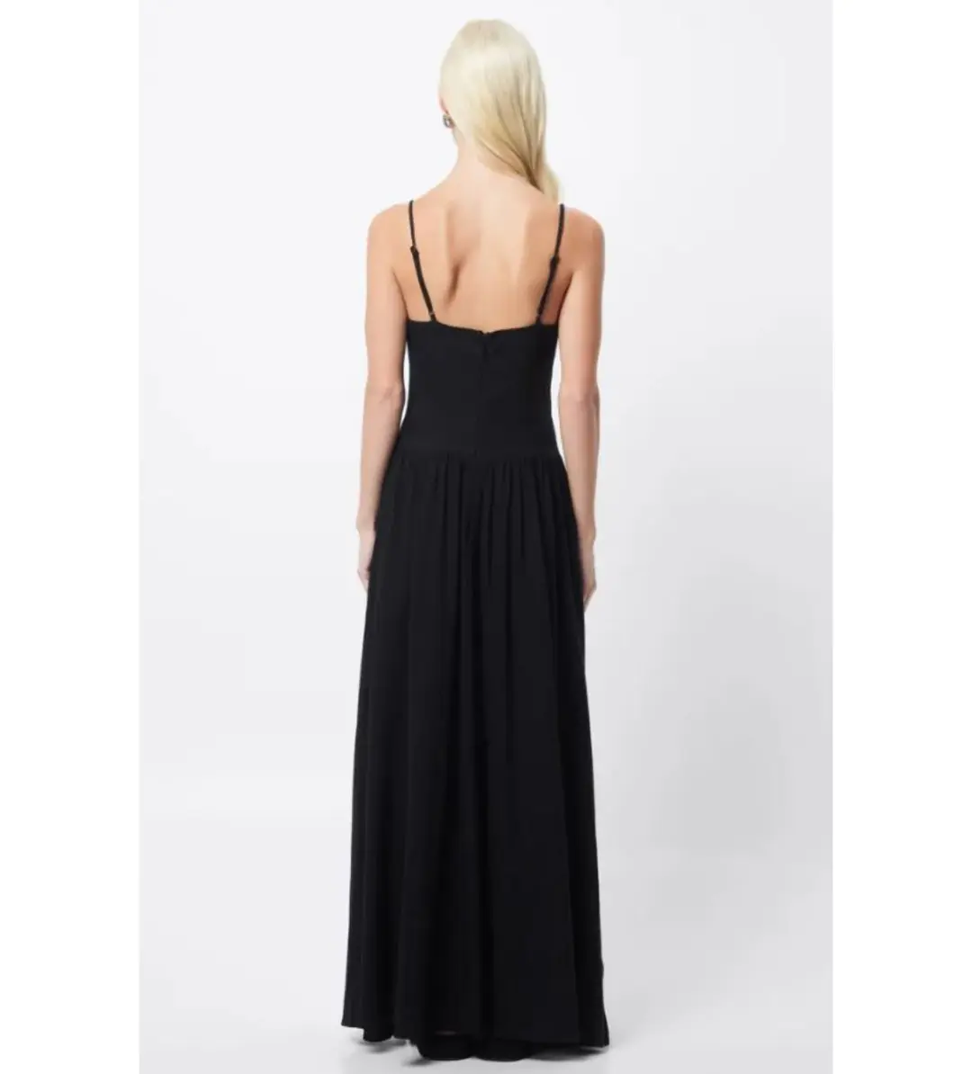 Mossman Common Ground Maxi Dress Black Size AU 12 for rent on The Volte - main image