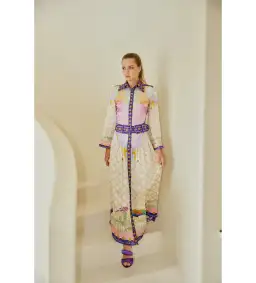 Mackenzie Mode Moonlight Silk Maxi Dress Print Size AU 16 for rent on The Volte - image 2