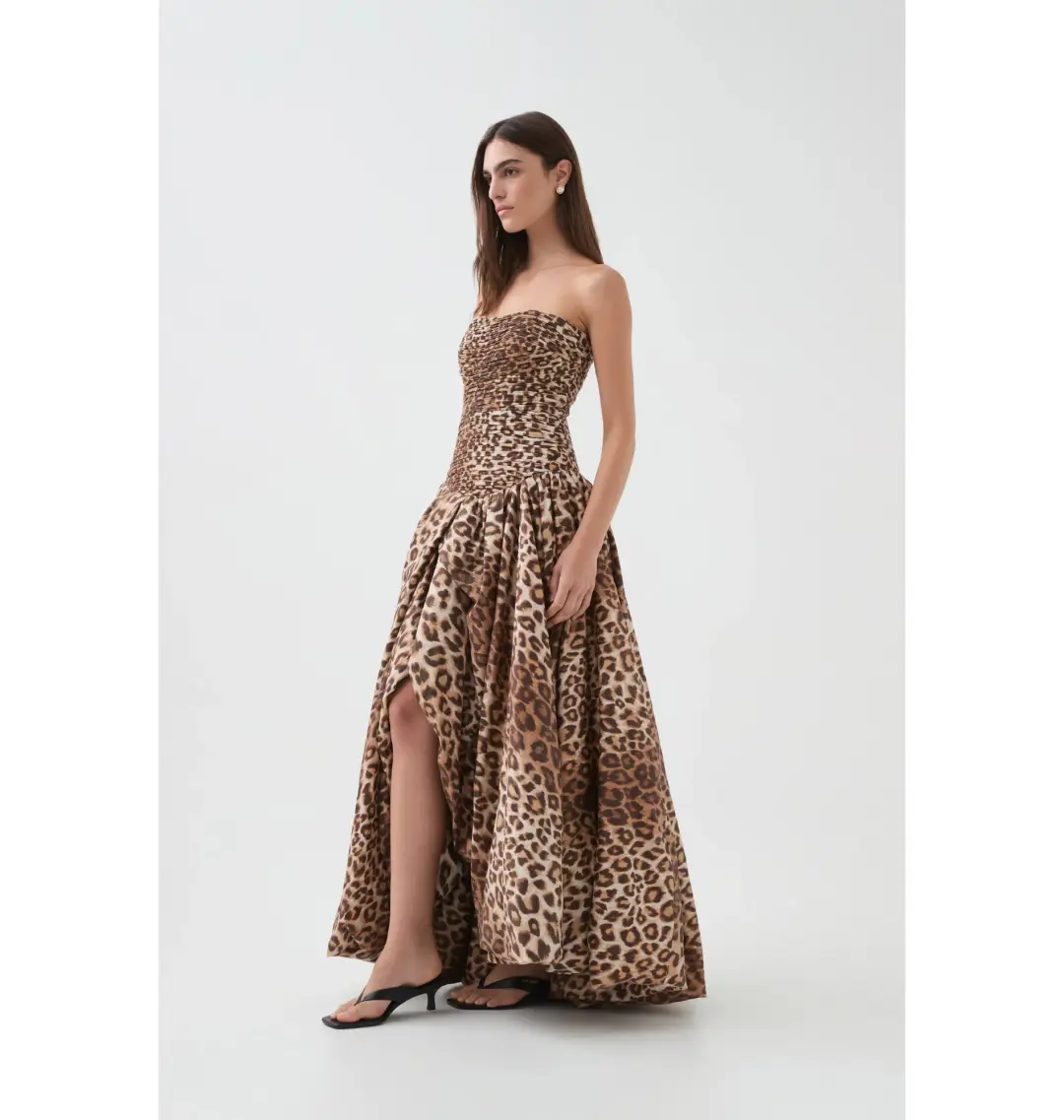 Aje Behold Maxi Dress Leopard Size 14 for rent on The Volte - main image