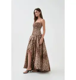 Aje Behold Maxi Dress Leopard Size 14 for rent on The Volte - image 2