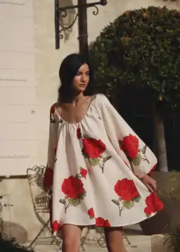 Morton Mac Cordelia Mini Dress Print Size Petite 6