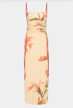 Sir The Label Hana Ruched Midi Dress Size AU 6 for rent on The Volte - image 4