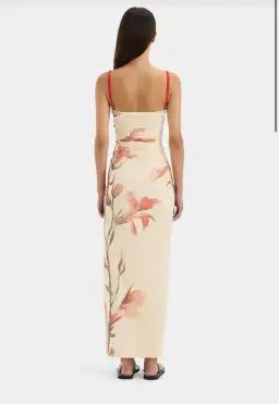 Sir The Label Hana Ruched Midi Dress Size AU 6 for rent on The Volte - image 3