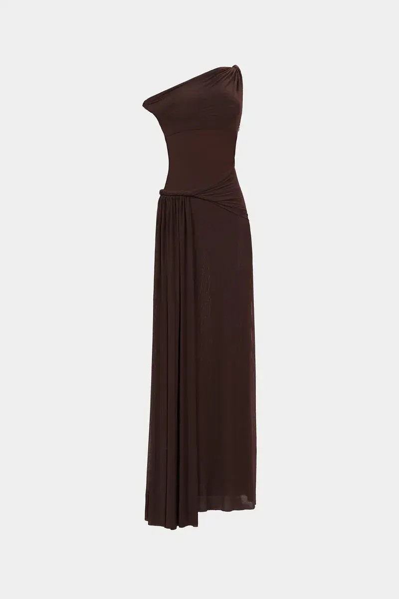 Misha Sisal Maxi Dres Espresso Size 6/S for rent on The Volte - main image