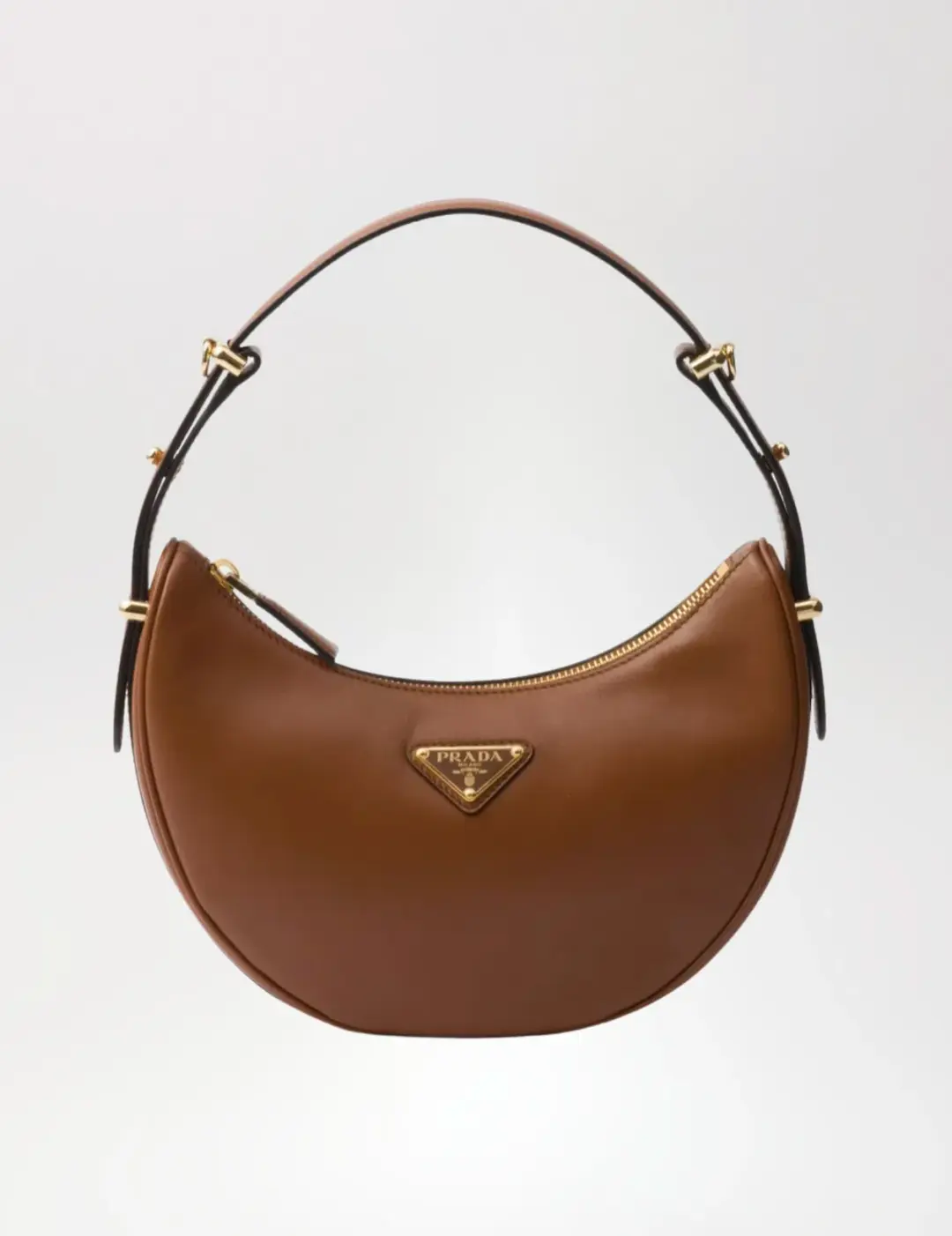 Prada Brown Arqué Shoulder Bag for rent on The Volte - main image