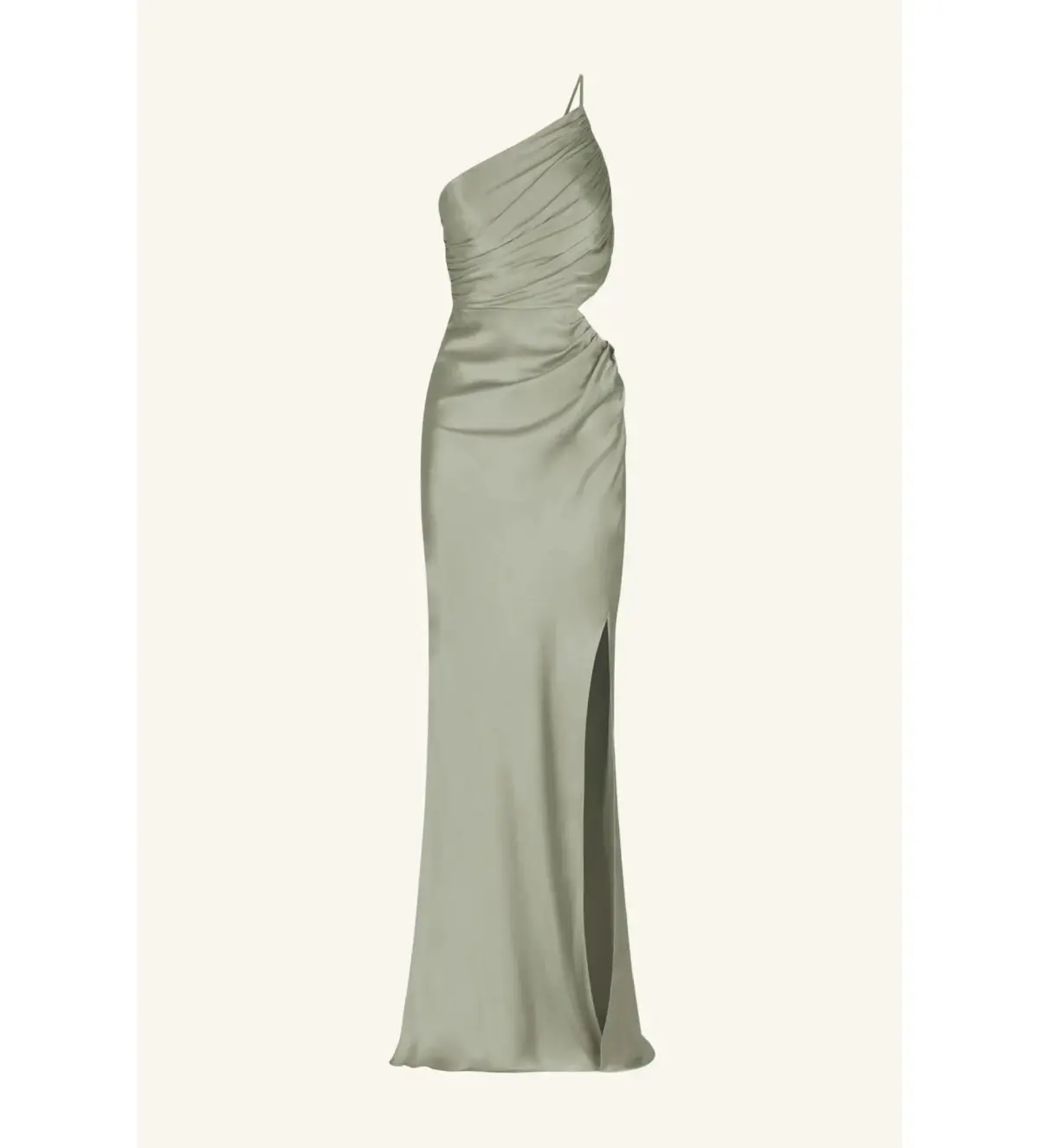Shona Joy La Lune Gathered Maxi Dress in Sage Size 14 - Image 5