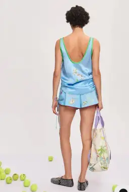 Alemais Anouk Tank and Short Set Blue Size 8 for rent on The Volte - image 2