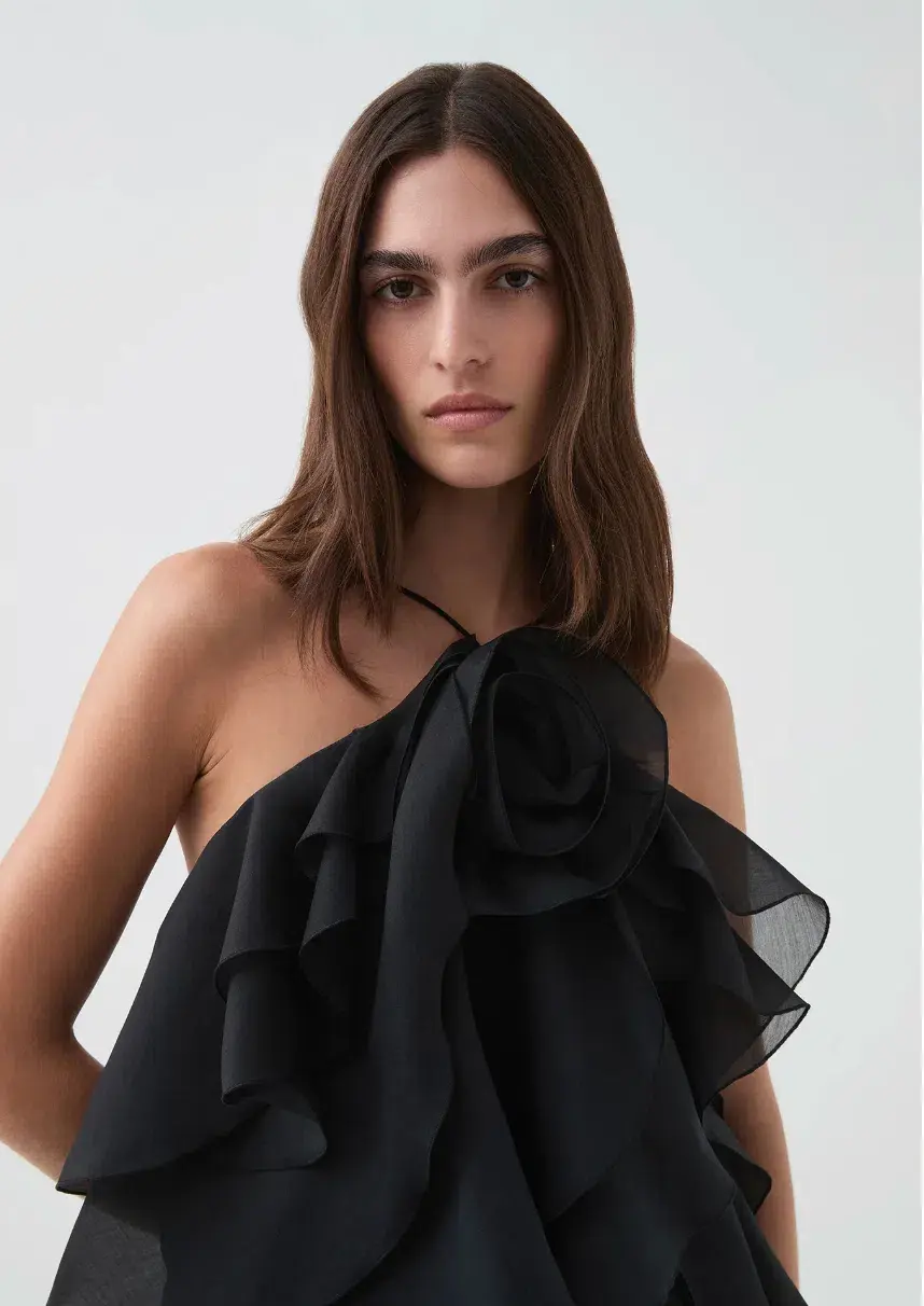 Aje Pandorea Mini Dress Black Size 8 for rent on The Volte - main image