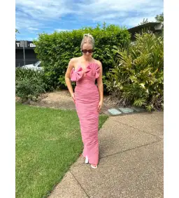 Rachel Gilbert Jensen Maxi Gown Peony Size 3/AU 12