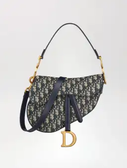 Dior Saddle Blue Oblique Jacquard for rent on The Volte - image 1