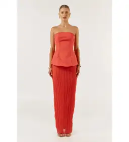 She is OLLÁ Marcelle Maxi Dress Red Size S/AU 8 for rent on The Volte - image 1