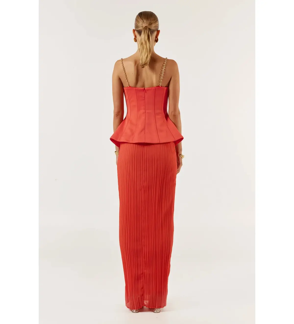 She is OLLÁ Marcelle Maxi Dress Red Size S/AU 8 - Image 6